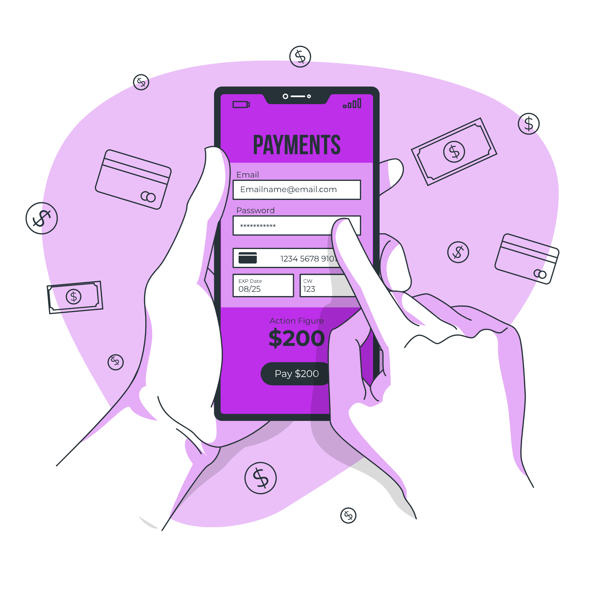 cloud hosting illustration